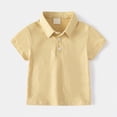 thumbnail image 2 of UAYOTSE Little Boys Polo Shirt Cute Cartoon Printed Short Sleeve 1T 2T 3T 4T 5T Kids Tshirt Comfortable Cotton Polos,Sizes 5-6 Years, 2 of 8