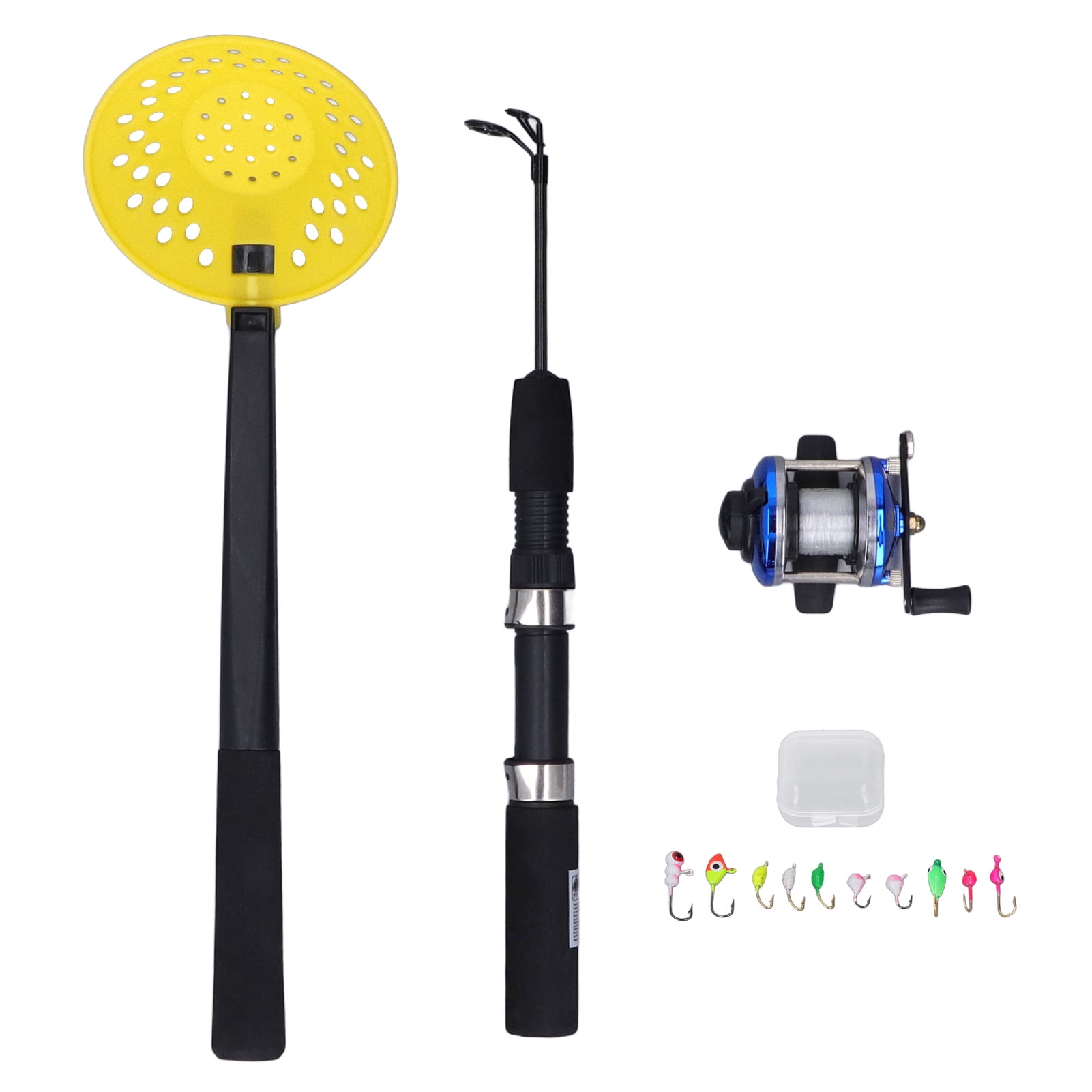 Ice Fishing Rod Kit, Fishing Rod Reel Hooks And Spoon Excellent Sensitivity 50cm Rod  For Winter
