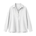 thumbnail image 4 of Jeans Shirt for Women Long Sleeve Vintage Washed Denim T Shirt Lightweight Going Out Fall Jean Top Casual Polo Shirts, 4 of 4