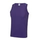 thumbnail image 1 of Just Cool - Camiseta deportiva Básica transpirable tecnología Neoteric™ sin mangas/de tirantes para hombre - Running/Gym/Deporte (Púrpura) AWDis UTRW687_purple, 1 of 2