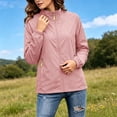 thumbnail image 2 of TARIENDY Waterproof Jackets for Women Mesh Liner Zip Up Jackets Active Outdoor Windbreaker with Zipper Pockets Thin Casual Coat Pink XXXL, 2 of 9