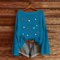 thumbnail image 6 of My Items Talove Long Sleeve Shirts for Women Funny Graphic Sweatshirt Women Fall Clothes Ladies Tops And Blouses Womens Tops Trendy Casual Christmas Shirts, 6 of 6