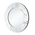 thumbnail image 2 of A&B Home Pleated Round Wall Mirror - 23.5"Dia. - Silver, 2 of 4