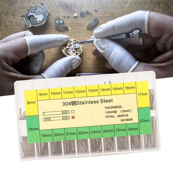 Barra De Pasador De Correa De Reloj, 8-27 Mm, 300 Piezas, Pasador De Pulsera De Reloj Resistente Al Desgaste De Acero Inoxidable De Doble Extremo Para Reparación De Pasadores De