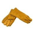 thumbnail image 3 of Cowhide flame-retardant welding work gloves heat-proof metal welding protector, 3 of 10