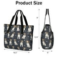 thumbnail image 3 of Tote Bag for Women - Jack Russell Terrier Shoulder Bag - Large Utility Work Duffle Bag with Zipper Handbag for Travel, Work, Sprots, 3 of 5