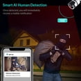 thumbnail image 5 of Cámara de seguridad WiFi para exteriores, cámara de vigilancia 1080P con detección de movimiento humano y visión nocturna, cámara de metal resistente al agua IP66, 5 of 5
