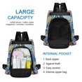 thumbnail image 6 of FORMRS Women's Travel Backpack Purse Anti-Theft Hidden Pockets Casual Shoulder Bag, Pink Seaside, 6 of 7