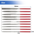 thumbnail image 3 of 10 Pieces Diamond Files, 160mm Mini Modelling Riffler Files Set 4mm Shank Assorted Small Needle Files Triangular Square Flat Shape Metal Files Kit, 3 of 5