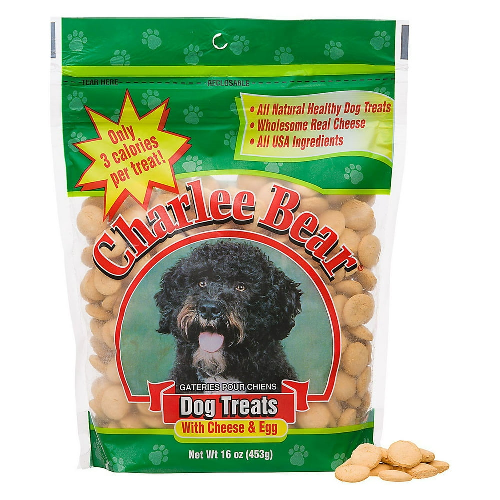 Charlee Bear Dog Treat with Cheese & Egg