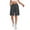 04# Dark Gray, variant on HKYNLAG Women's Bermuda Long Shorts with Pockets Elastic Waisted Knee Length Shorts for Women Walking Athletic Lounge Yellow XL