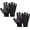2 Pairs, variant on Fingerless Workout Gloves for Men and Women, Half Finger Work Glove, Black Pilates Gloves with Grip, Fitness Exercise Gloves for Yoga, Cycling, Gym, Running, Driving - Breathable, Anti-Slip, Stretchy