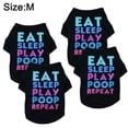 thumbnail image 2 of Paquete de 4 ropa para perros Ropa para mascotas Alfabeto colorido Camiseta fresca Vestido de verano para perros MFZFUKR m, 2 of 6