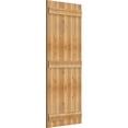 thumbnail image 2 of 26 7/8"W X 66"H Timbercraft Five 5 3/8" Boards Joined Board-N-Batten Shutters, Rough Sawn Western Red Cedar (Per Pair), 2 of 13