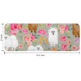 thumbnail image 7 of Pomeranian Dog and Flower Floral Kitchen Rug Mat,Kitchen Runner Rugs Non Skid Washable,Decorative Kitchen Floor Mats for Kitchen,Sink,Laundry,17"x47.2", 7 of 7