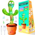 thumbnail image 1 of Molino de río Dancing Talking Cactus Toy para bebé con control de volumen, 1 of 6