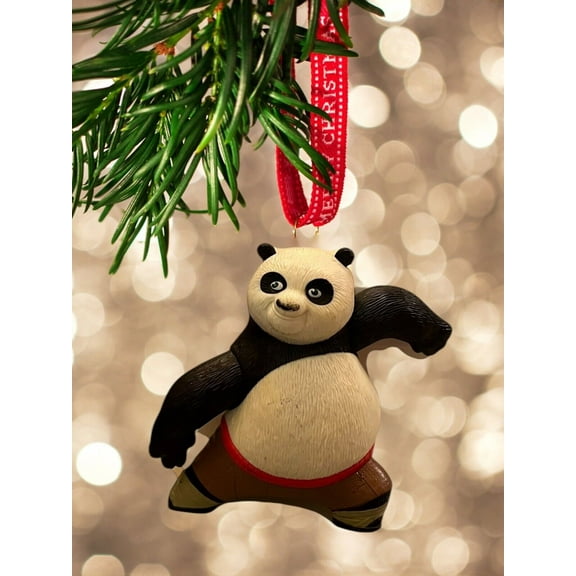 ORNAMENT Kung Fu Panda Po Figure CHARM 5” Figurine Dangler Holiday Gift Rare
