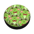 thumbnail image 4 of Xecao Cute Green Frog for Tire Covers: Waterproof, dust-proof, and universally fitting for trailers, SUVs, 4 of 8