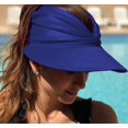 thumbnail image 6 of Womens Sun Visor Hat Wide Brim Summer UPF 50+ UV Protection Beach Sport Cap, 6 of 7