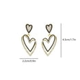 thumbnail image 3 of HomeKingdee Heart-shaped Romantic Earrings - Cute French Style Ear Studs for Girls as Gift for Birthday Christmas, 3 of 7