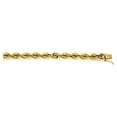 thumbnail image 1 of Diamond2Deal Father's Day Gift 14K Yellow Gold Polished 6.8 mm Solid Rope Chain Necklace for Men 30", 1 of 3