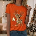 thumbnail image 2 of UngA Womens Christmas Shirt Raglan Sleeve Graphic Xmas Festival Shirts Cute Holiday Trendy Tops Casual Tee Gift Christmas T-Shirts for Women (Orange,L), 2 of 6