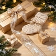thumbnail image 3 of Christmas Sheer Ribbon, Glitter Organza Gift Wrappin Ribbon for Wreath Tree DIY Holiday Craft 359.8in, 3 of 5