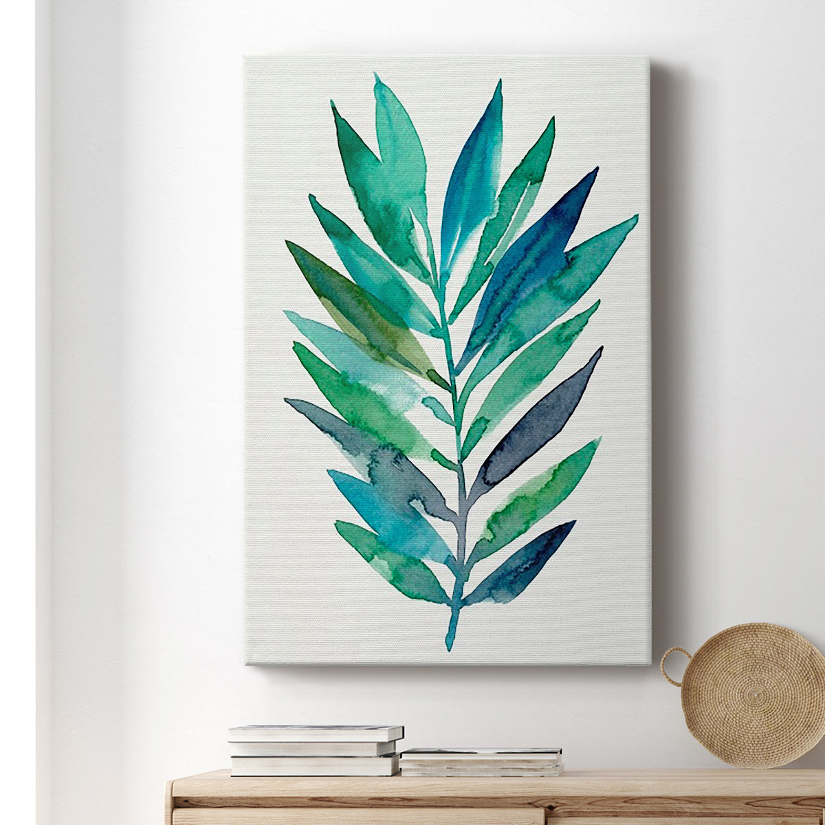 Palm Frond Flow II Premium Gallery Wrapped Canvas - Ready to Hang