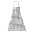 thumbnail image 1 of serony Tablier de Cuisine Imperméable et Résistant à l'Huile, Robe de Cuisson pour Femme Adulte, Taille de chef, Carreaux Blancs, 1 Ensemble, 1 of 6