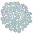 thumbnail image 5 of White Opalite Pocket Mini Puff Heart Worry Healing Palm Stone Paquete de 10 (0.5") Xemadio SNFLD1895, 5 of 5