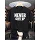 thumbnail image 2 of Camiseta para hombre con la frase "Nunca te rindas", con un diseño gráfico único, perfecta para el verano, elegante y cómoda camiseta de manga corta., 2 of 7