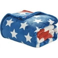 thumbnail image 5 of Décor&More July 4th Stars & Stripes American Flag Ultra Lush Oversized Throw Blanket (50" x 70"), 5 of 5