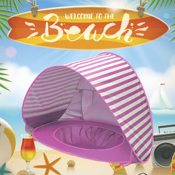 Mishuowoti Baby Beach Tent With Pool News 2022 Easy Fold And Unique Sea