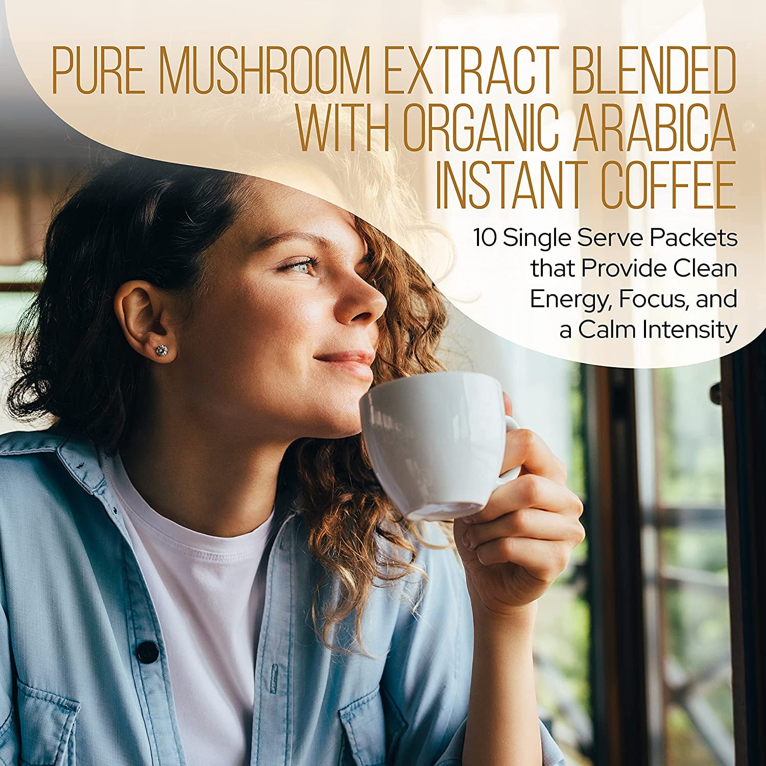 La Republica Organic Mushroom Coffee, 2.5 oz, 35 Servings, with 7 Superfood Mushrooms.