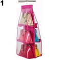 thumbnail image 6 of 6 Pockets Handbag Hanging Storage Organizer Bag Tidy Wardrobe Closet Hanger, 6 of 8