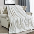 thumbnail image 2 of Home Soft Things Milk Flannel Blanket - White - 90" x 90", 2 of 8