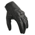 thumbnail image 2 of Black Leather Motorcycle Gloves for Men Touchscreen Full Finger Gloves with Padding for Biker Riding Driving Glove, 2 of 6