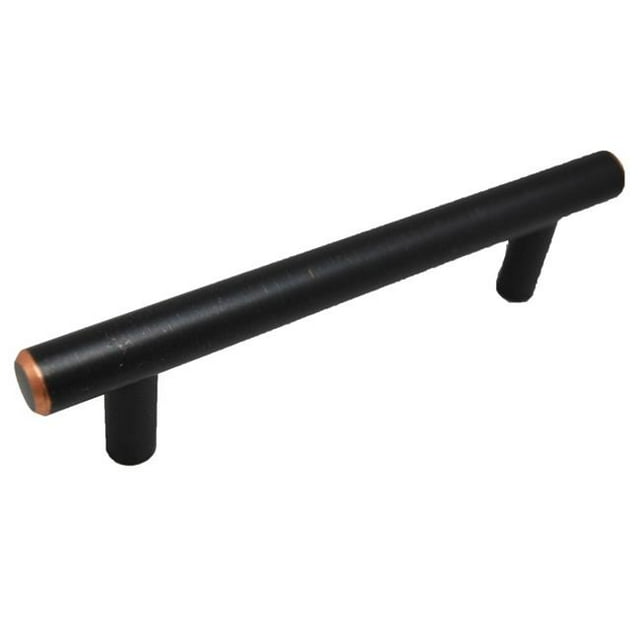Liberty Hardware P01012-VBC-C 3.75 in. Builders Program Steel Bar Pull with Copper Highlights, Bronze