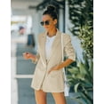 thumbnail image 4 of Sherrylily Women 2 Piece Set Open Front Long Sleeve Blazer and Short Pants Suit Sets, 4 of 6