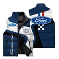 thumbnail image 5 of Chaqueta sin mangas con estampado de coche clásico en 3D para hombre, chaleco deportivo para exteriores, todoterreno, tendencia urbana, chaqueta con cuello alto y bolsillo con cremallera, 5 of 5