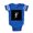 Royal Blue, variant on CafePress - Gothic Initial F - Cute Infant Baby Football Bodysuit