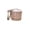 EE, variant on Easter baskets easter crafts Handmade Wicker Flower Girl Basket Large Natural Rattan Storage Basket with Handle Portable Indoor Wedding Decor and Flowers Holder easter outdoor decorations(V)