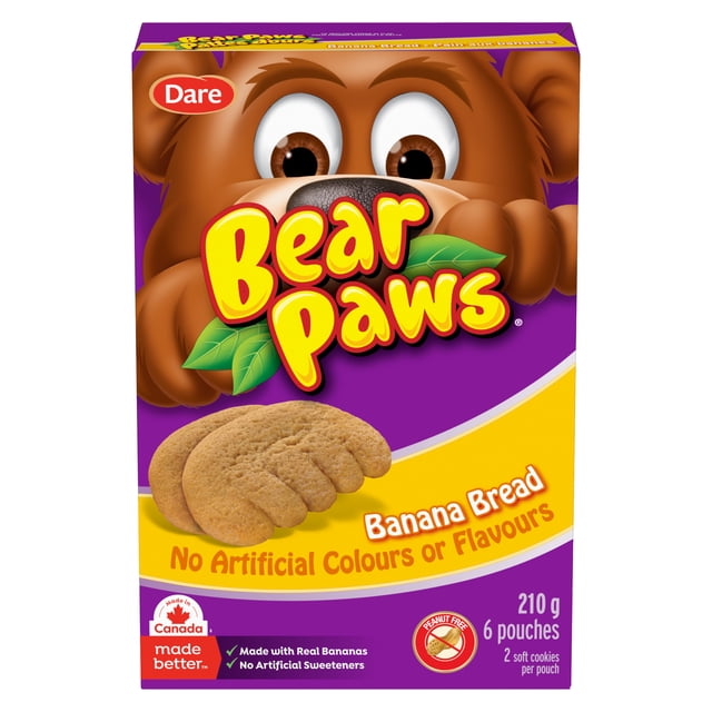 Biscuits Pattes d’ours Pain aux bananes