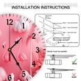 thumbnail image 6 of YladaFaie Bathroom Flamingo Wall Clock Arabic Numerals Design Summer Beach Palm Trees Non Ticking 12 inch Clock Silent Art Bedroom Kitchen Clock Atomic Analog Clocks Home Decor for Girls Kids, 6 of 7