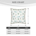 thumbnail image 4 of Fotbe Whale And Turtle Pattern Velvet Decorative Throw Pillow Covers with Elegant Piping, Soft Plush Cushion Cover for Sofa, Bed, Car, Office-16"x16", 4 of 8