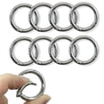 thumbnail image 4 of 6pcs Métal Ressort Porte-Clés (Blanc Argenté), 4 of 6