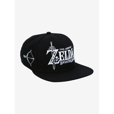 The Legend Of Zelda: Breath Of The Wild Black & White Snapback Hat
