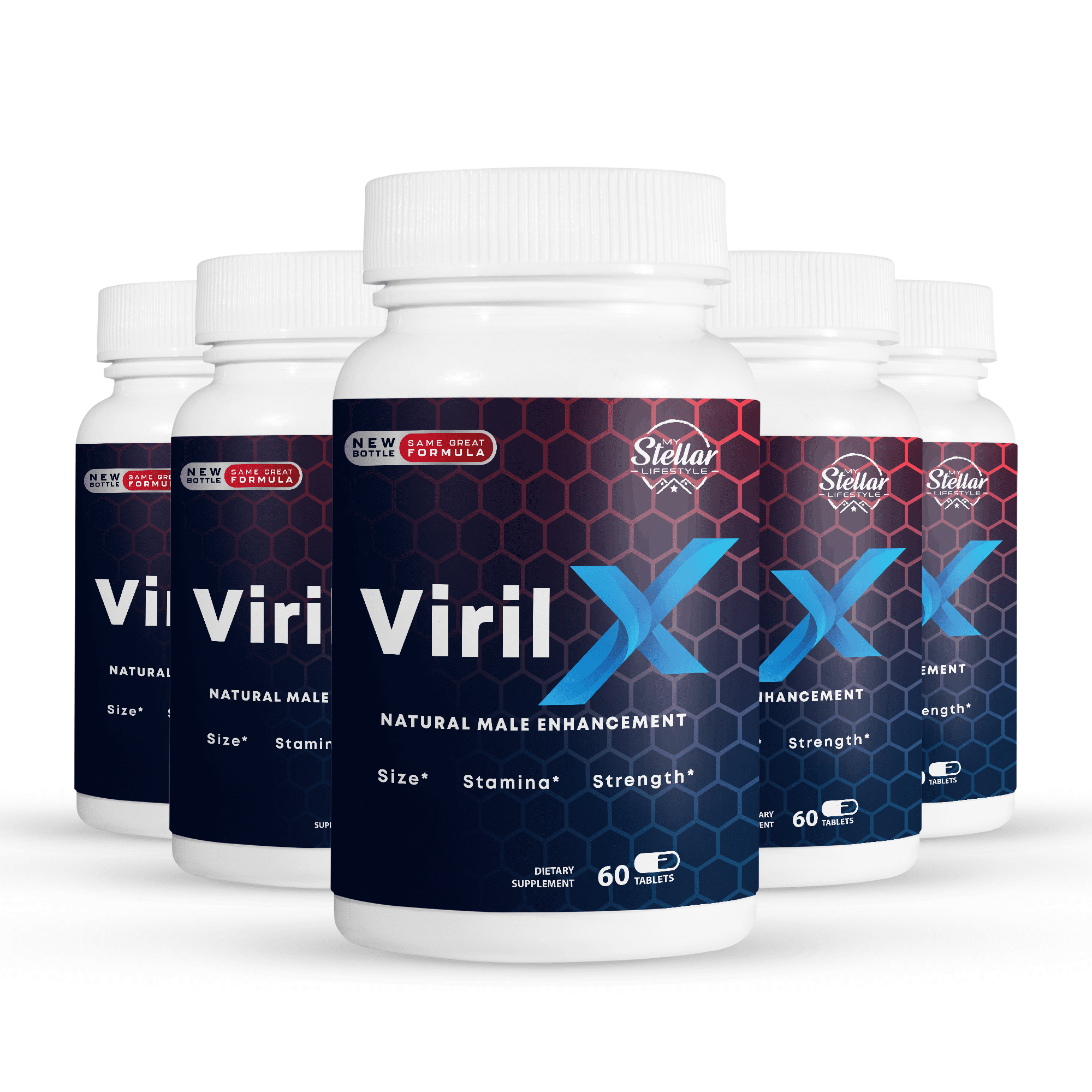 5 Pack Viril X, performance booster for men, increases blood flow & stamina60 Tablets x5