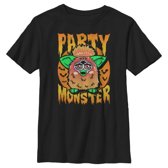 Boy's Furby Halloween Party Monster Graphic T-Shirt