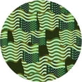 thumbnail image 1 of Ahgly Company Indoor Round Patterned Pastel Green Area Rugs, 6' Round, 1 of 1